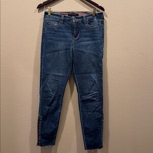 Liverpool Blue and Brown Denim Jeans